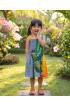 Hand Painted Rayon Kids Dress
